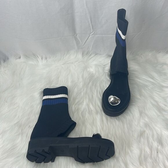 3.1 Phillip Lim Black Knitted Cat Thong Sandals NWOT Sz 36/US 6 - Picture 2 of 7